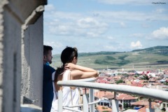 Turisti la Castelul de apa din drobeta