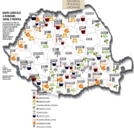 Harta Agricola a Romaniei: Nivelul resurselor pe judete!