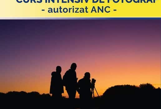 Curs intensiv de FOTOGRAF, la VASLUI! Diplome autorizate ANC!