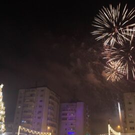 La trecerea dintre ani Vasluieni au avut un „foc de artificii” mai slab ca in alti ani  si care a tinut mai putin (Video)